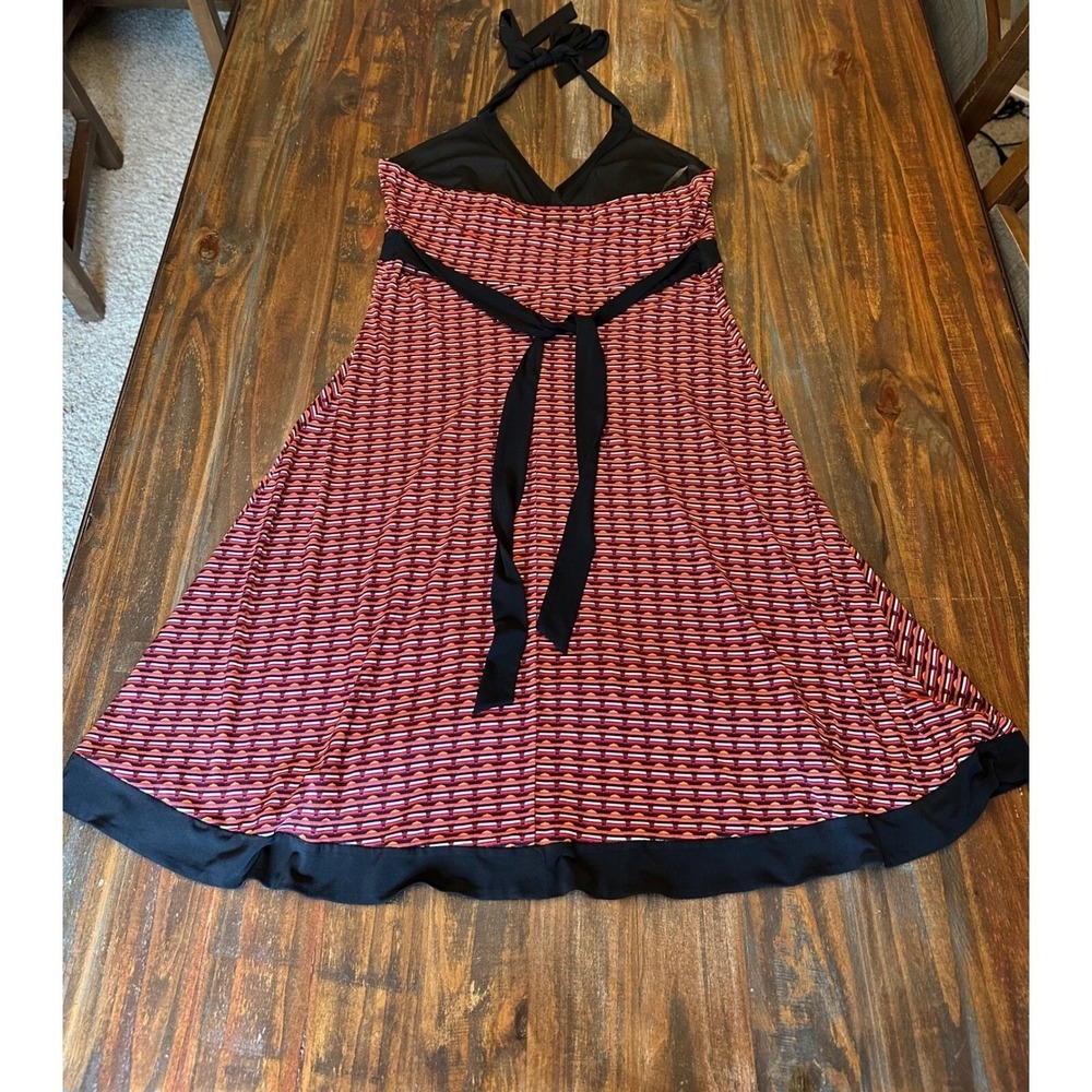 Vintage R&K Originals Halter Dress Sleeveless Sundress‎ Woman's Size 14 Party - Picture 7 of 9